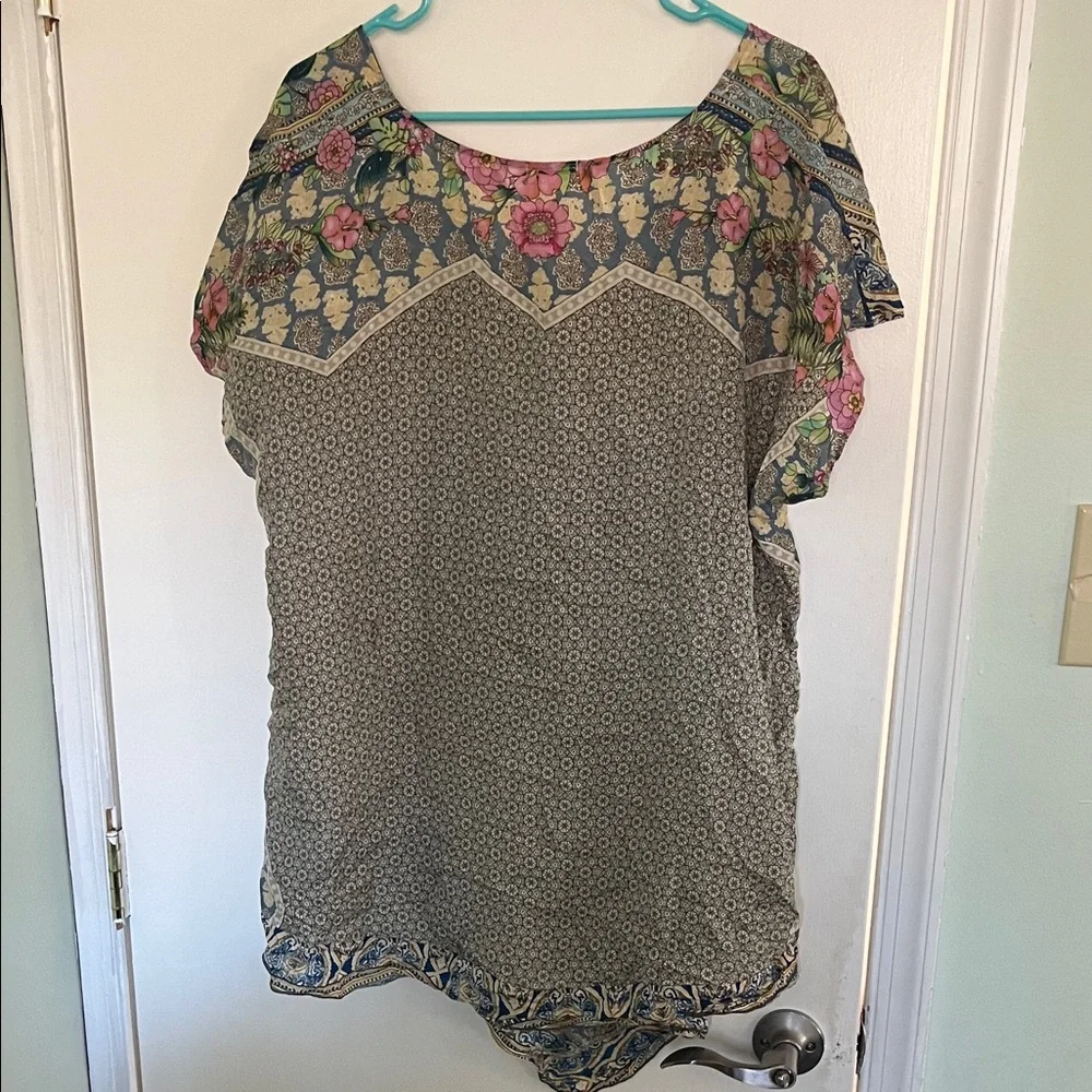 Johnny Was Multicolor Floral Blouse - Picture 3 of 3